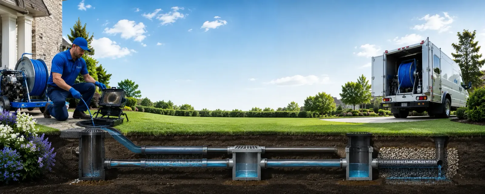 Outdoor drain cleaning information for Nebo, WV
